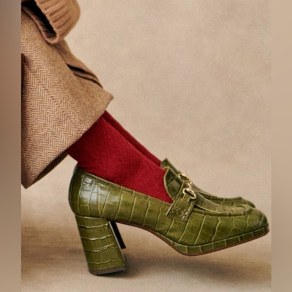 Sezane Shoes - New in box - Sezane Juliane heeled loafers - size 39 or US 8